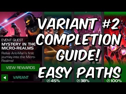 Mystery In The Micro-Realms Completion Guide - Variant #2 Easy Paths - Marvel Contest of Champions