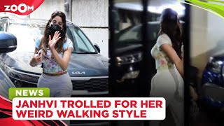 Janhvi Kapoor TROLLED for her weird walking style, gets compared with Malaika Arora