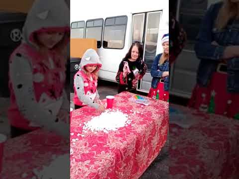 2020 Xmas party game challenge at church                   Reina & Ana Exploring America