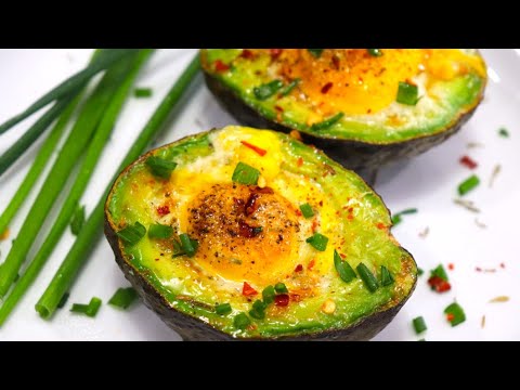 HEALTHY TASTY Air fryer baked avocado eggs| Easy Baked Eggs