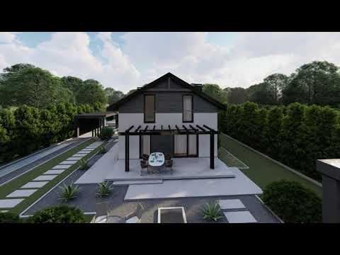 Z38 plus -  Gotowy projekt domu z poddaszem użytkowym we współczesnym stylu do 133 m2