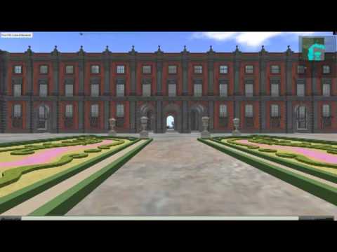 Opensim Mesh Reggia di Capodimonte 3D Building in Process