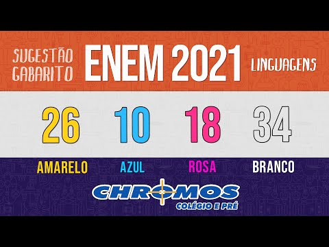 Gabarito ENEM 2021 CHROMOS - Prova Amarela: Questão 26 | Linguagens e Códigos