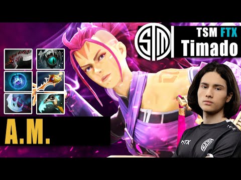 Anti-Mage Safelane | TSM FTX.Timado | THE EZ HARD CARRY WHO CAN COMEBACK | 7.32c Gameplay Highlight