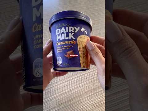 ASMR Cadbury caramello ice cream🍨