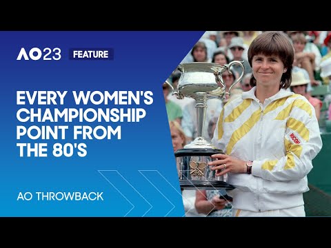 Every Women's Championship Point from the 80's | Australian Open