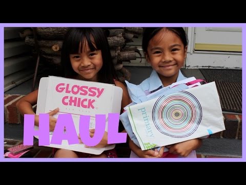 KIDS HAUL: Glossy Chick & Primary.com | TeamYniguez | MommyTipsByCole