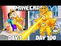 I Survived 100 Days As CLOCK MAN In HARDCORE Minecraft