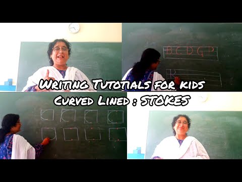 Writing tutorial for Kids | Stokes | Curved Lines | The Cocoon Coaching | Shabina Aslam🐛❤