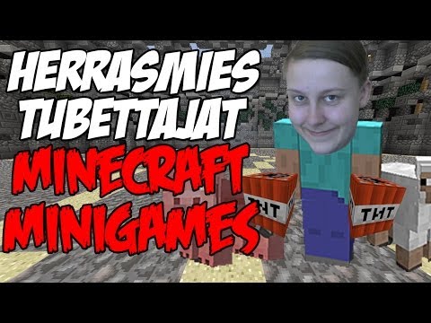 RÖÖKIASKEJA JA RÄJÄHTEITÄ (Minecraft Minigames w/ HerrasmiesTubettajat)