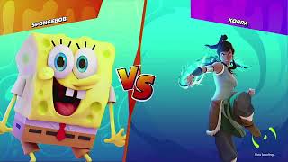 Nickelodeon All Star Brawl SpongeBob VS Korra