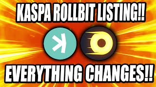 Kaspa Rollbit Listing, Massive Exposure For Kas 1000x Leverage! (URGENT)