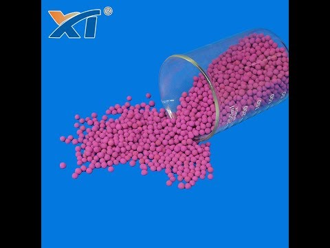 Liquid pink kmno4 activated alumina ball, grade standard: te...