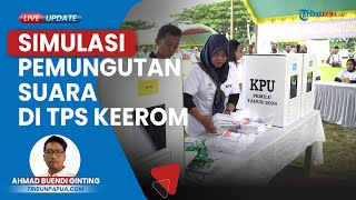 Simulasi Pemungutan dan Penghitungan Suara di TPS Kabupaten Keerom Digelar