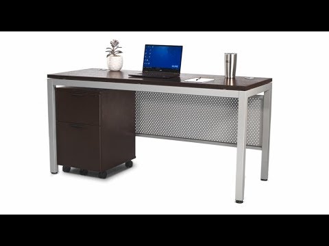 Downtown Office Desk - 60 x 24", Gray
