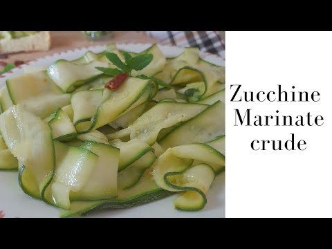 Zucchine marinate crude|carpaccio di zucchine crude|ricetta facilissima#ricettavegetariana#puglia