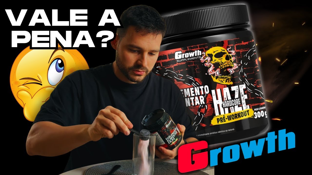 Miniatura da avaliação em vídeo de Pré-treino Haze Hardcore Growth Supplements 300g Açaí com Guaraná