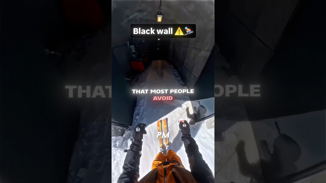 The Most INSANE Ski Slope In The Entire World!?😨⛷️ | Black Wall