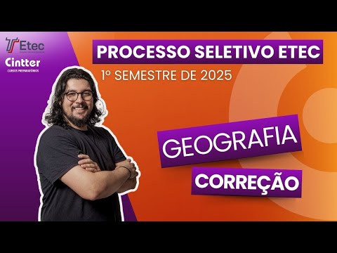 Vestibulinho ETEC 2025 - Questão 28 Corrigida (Geografia)