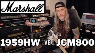 Video thumbnail for MARSHALL COMPARISON: 1959HW Super Lead Plexi vs JCM800 2203 by Euge Valovirta