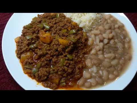 Cómo Hacer Guisado De Carne molida De Res Con Nopales En Salsa Roja Receta De Comida Mexicana