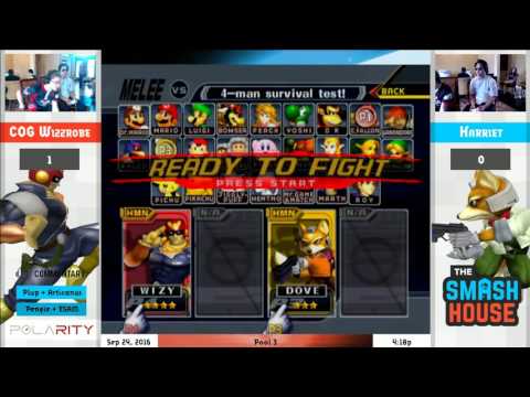The Smash House - COG Wizzrobe (Falcon) vs Harriet (Fox) - Melee RR Pool 2