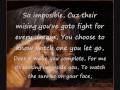 Flying Without Wings With Lyrics