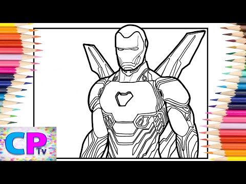 Winged Iron Man Coloring Pages/Superhero in the Air/Elektronomia - Sky High [NCS Release]