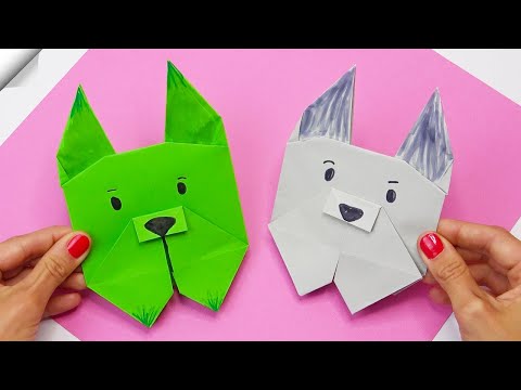 Origami DOG easy DIY paper crafts