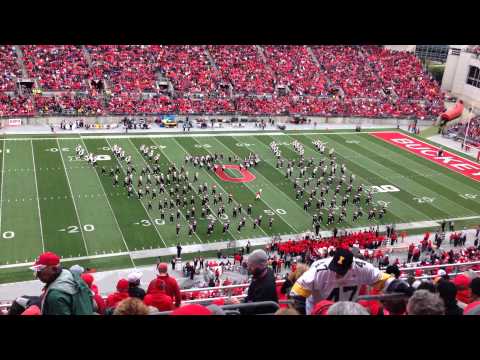 The Ohio State Marching Band Tribute to Michael Jackson - Halftime Show vs Iowa 2013