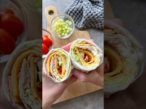 Ham and Cheese Salad Wrap
