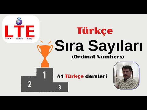 Learn Turkish: Ordinal Numbers-Sıra Sayıları_A1_9