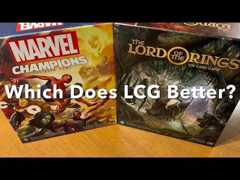Lord of the Rings LCG vs Marvel Champions COMPARISON - Which Is The Best LCG? - SBGK