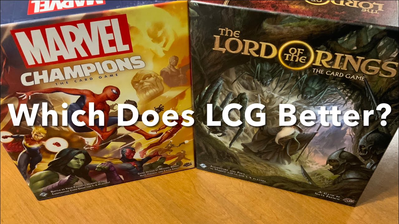 Lord of the Rings LCG vs Marvel Champions COMPARISON - Which Is The Best LCG? - SBGK