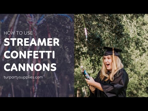 How to Use Streamer Confetti Cannons 🎉 #shorts