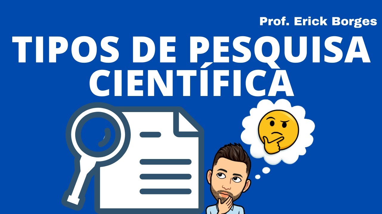 Tipos de pesquisa científica.