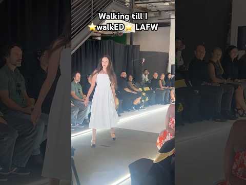 WALKING TILL I ⭐️WALKED⭐️ LAFW😱 #lafw #fashionshow #lafashionweek #runwaywalk #modelcatwalk #runway