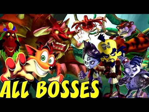 Crash of the Titans - All Bosses (No Damage)