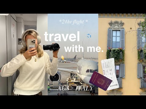 solo travel with me to italy ✈️ airport vlog, what's in my carry-on + tips for anxious travellers