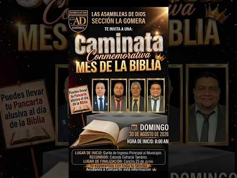 Caminata Conmemorativa Alusiva Al Mes de la Biblia, Asambleas de Dios Sección La Gomera, Escuintla