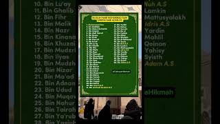 Download lagu Nasab Lengkap Nabi Muhammad ﷺ #sejarah #shorts mp3