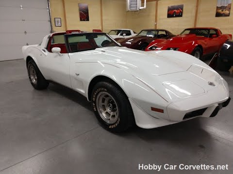 1978 Classic White Corvette T Top L82 4spd Video