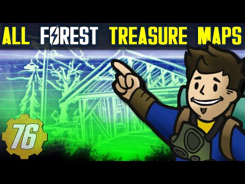 ALL FOREST Treasure Map Locations Guide - Fallout 76
