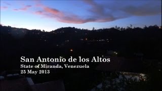 preview picture of video 'San Antonio de los Altos at Dusk, Venezuela'