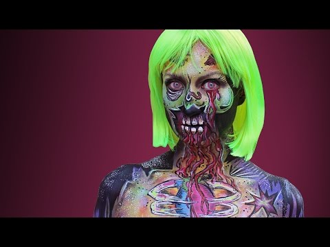 Pop Art Zombie Make-up Techniques