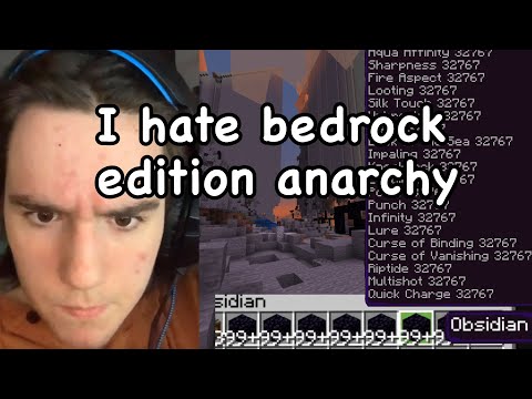 I hate bedrock edition anarchy