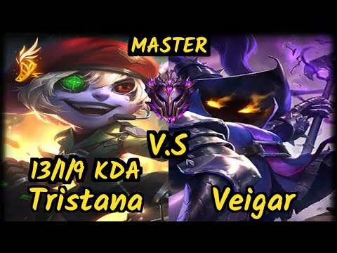Attila (TRISTANA) vs VEIGAR - 13/1/9 KDA BOTTOM ADC GAMEPLAY - EUW Ranked MASTER