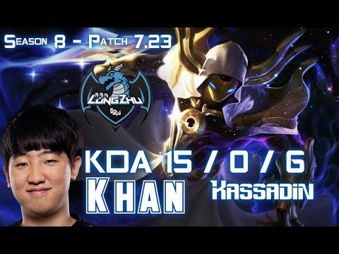 LZ Khan KASSADIN vs AZIR Mid - Patch 7.23 KR Ranked