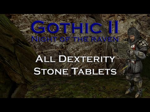 Gothic 2 Night of the Raven - All Dexterity Stone Tablets