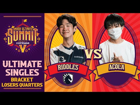 Riddles vs acola - Losers Quarters Ultimate Summit 5 - SSBU Singles | Terry, Kazuya vs Steve, Kazuya